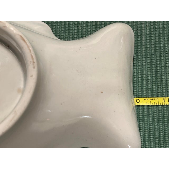 1960s Societe Ceramique Maestricht Early White Ceramic Fish Mold Holland For Sale - Image 6 of 10