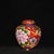 Cloisonné Enamel Small Melon Ginger Jar With Peony Motif and Lid For Sale - Image 4 of 9