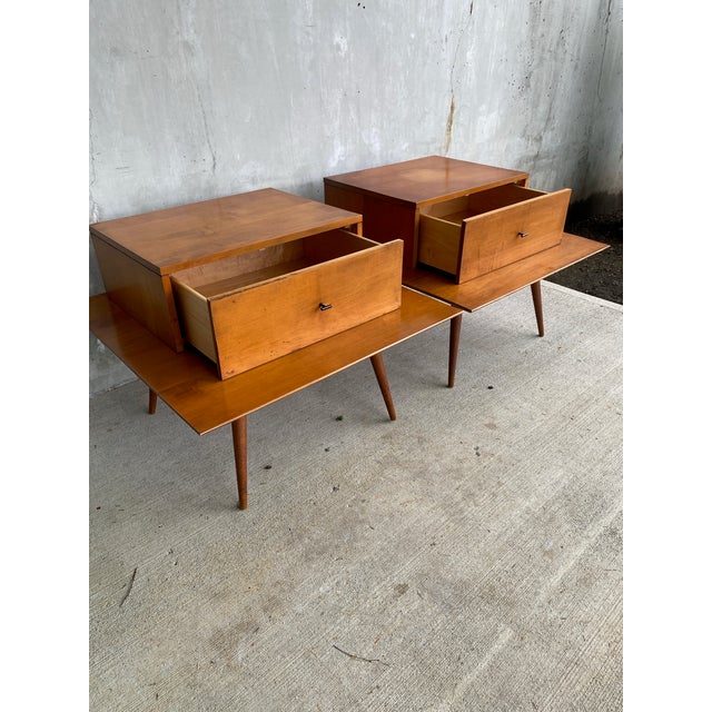 Mid-Century Modern Paul McCobb Planner Group Maple Low Table With Modular Drawer Top For Sale - Image 3 of 12