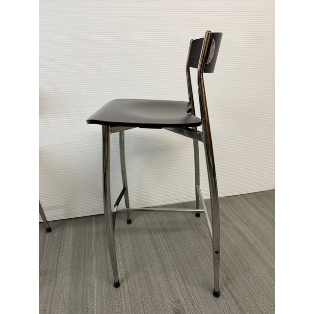 Early 21st Century Sergio Mian for Altek Italia Design Baba Counter Bar Stools, Pair For Sale - Image 5 of 12