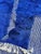 Blue Cobalt Blue Moroccan Mrirt Wool Rug For Sale - Image 8 of 9