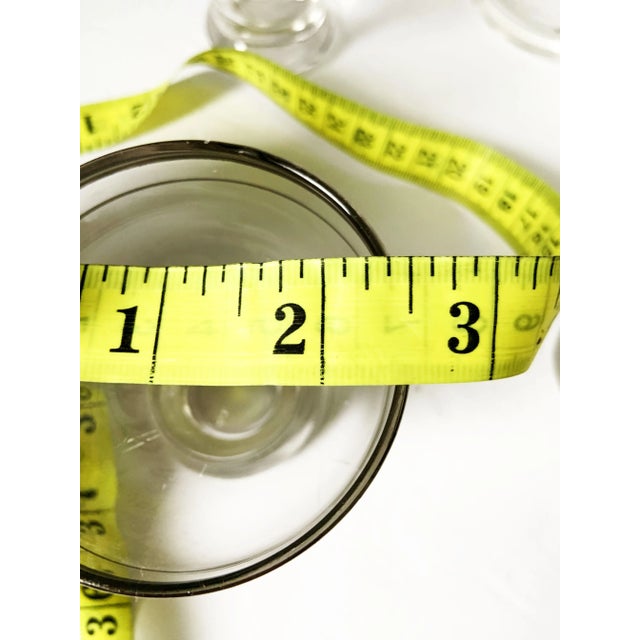 Vintage 1950's Platinum Band Atomic Cocktail Pitcher Set- 8 Pieces For Sale - Image 4 of 6