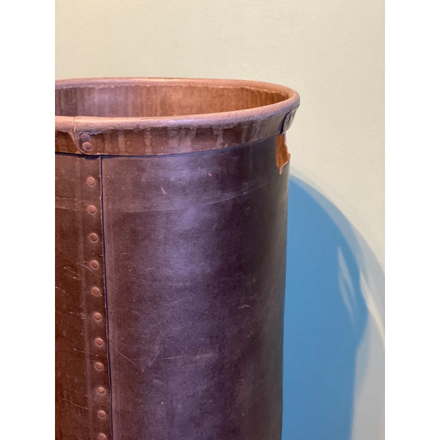 Vintage Industrial Italian Bins in Vulcanized Fiber with Markings from Fashion Factory, Italy, 1920s, Set of 4 For Sale - Image 17 of 18