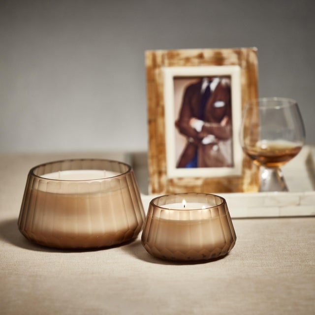 Aegean 38 oz Scented Candle, Sandalwood Leaf & Tobacco Chairish