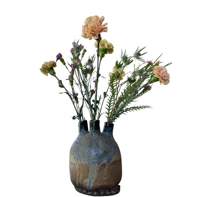 1970s 1970s Earthenware Vase For Sale - Image 5 of 6