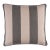 Schumacher Hemlock Stripe 22" Pillow In Graphite For Sale