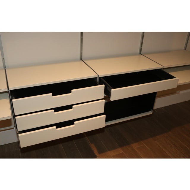 Scandinavian Modern White Vitsoe 606 Universal Shelving System Chairish