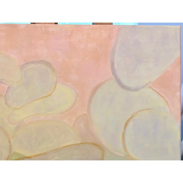 Abstract “Prickly Pear” Oil on Canvas by Nancy M. Vignola For Sale - Image 3 of 7