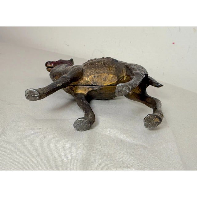 Rare Antique Original A. C. Williams Orak Painted Camel Cast Iron Still Bank For Sale - Image 9 of 9