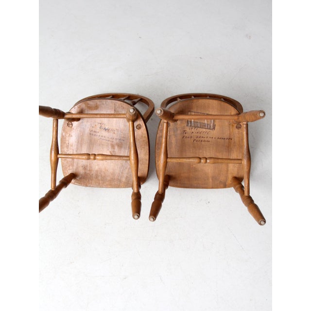 Vintage Windsor Children's Chairs | Union City Chair Co For Sale - Image 11 of 11