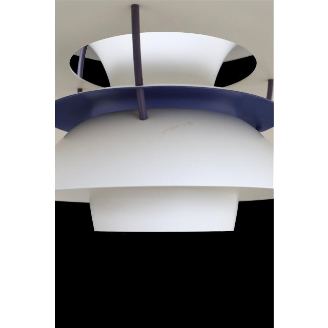 Blue Vintage PH 5 Pendant Lamp by Poul Henningsen for Louis Poulsen, 1970s For Sale - Image 8 of 15