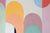 2026, Modern Painting in Pastel Tones of Art Deco Drops, Geometric Patterns Grid, Acrylic Paint on Watercolor Paper by Natalia Roman For Sale - Image 4 of 8