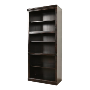 Ethan Allen Arts & Crafts Shaker Dark Cherry Wood Tall Bookcase