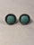 Metal 1940s Turquoise and Sterling Cabochon Earrings For Sale - Image 7 of 10