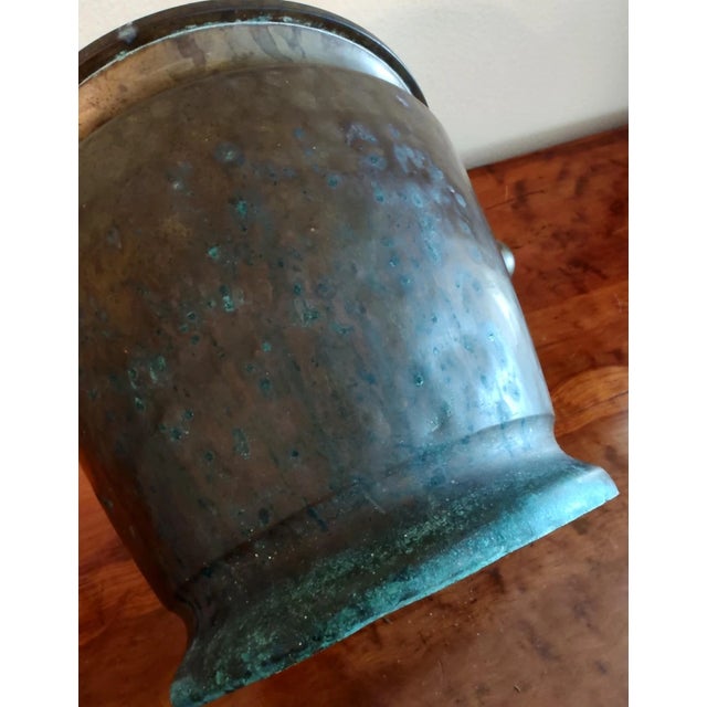 Copper Antique 1870s Copper Stamped Wine Ice Bucket Czars Era For Sale - Image 8 of 12