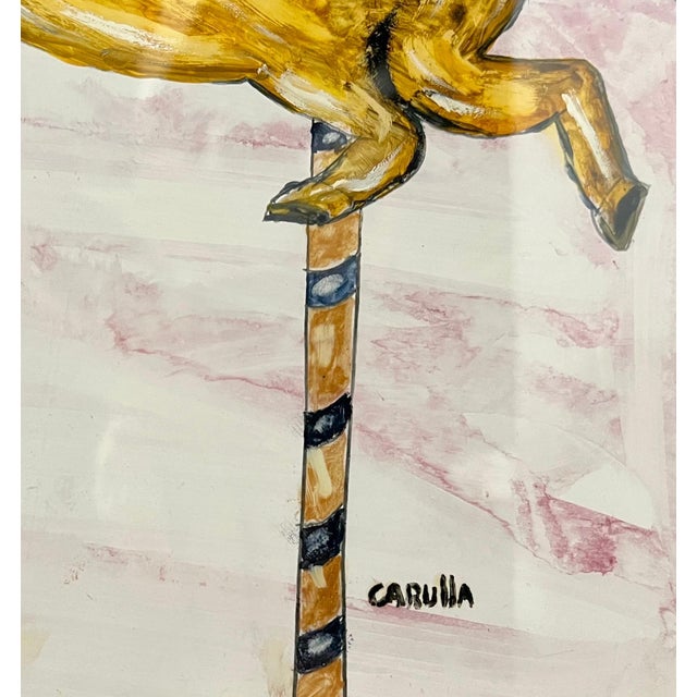 Ramon Carulla, Cuban Art Abstract Oil Painting Latin American Ramon Carulla Surrealist Folk Art For Sale In Miami - Image 6 of 10