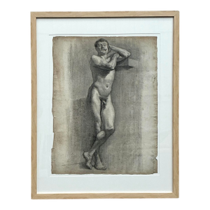 Vintage 1930s Original Pencil Sketch of Man