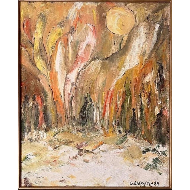 G. Bjørheim, Abstract Landscape, 1989, Paint For Sale - Image 3 of 10
