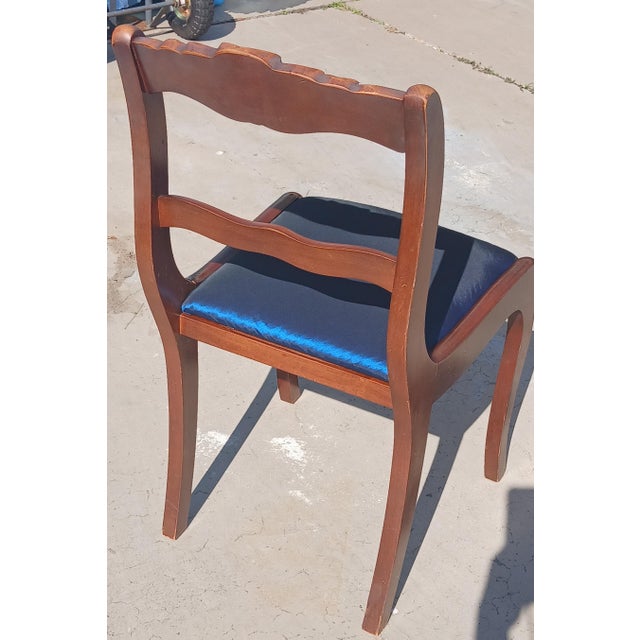 Add a touch of timeless Southern elegance to your home with this exquisite vintage "Rose Back" side chair, meticulously...