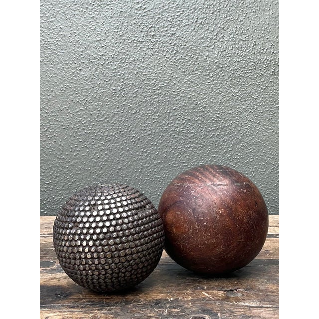 Wood Vintage Set of Sphere For Sale - Image 7 of 12
