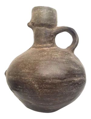 Ancient Chimu Blackware Jar, Peru, 1000-1470 c.e.