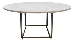 Low PK54 Dining Table in Marble by Poul Kjaerholm for Fritz Hansen, 1990s