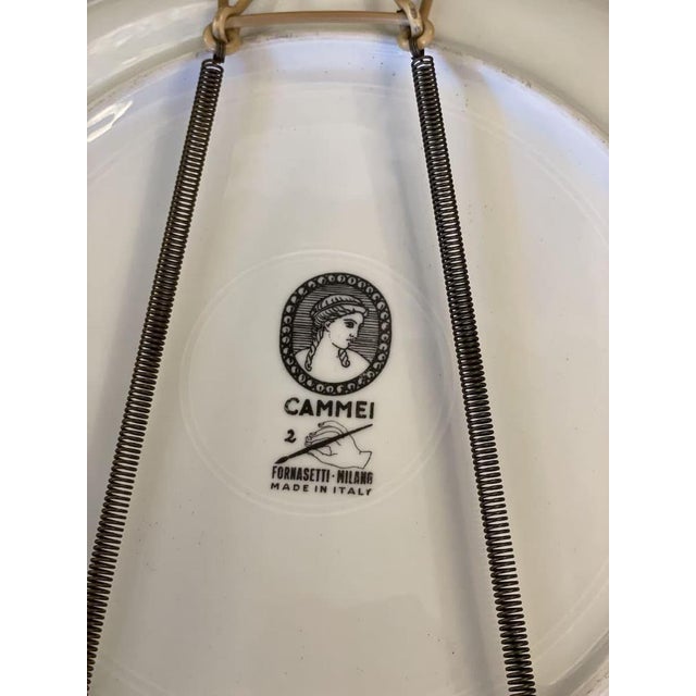 Cammei Mythological Collection Plates in Ceramic and Gold Leaf, 1960s, Set of 6 For Sale - Image 6 of 18