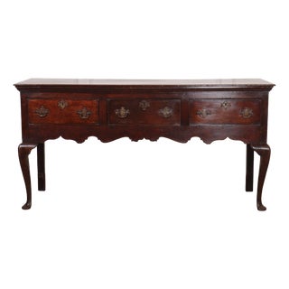 English Oak Dresser Base For Sale