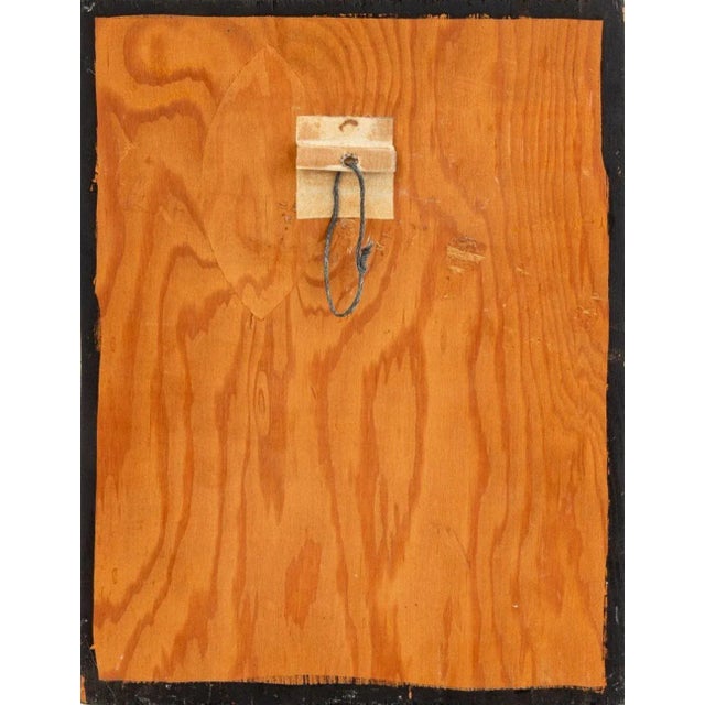 1960s Elfi Schuselka Figural Composition Mixed Media, Circa 1965 For Sale - Image 5 of 5