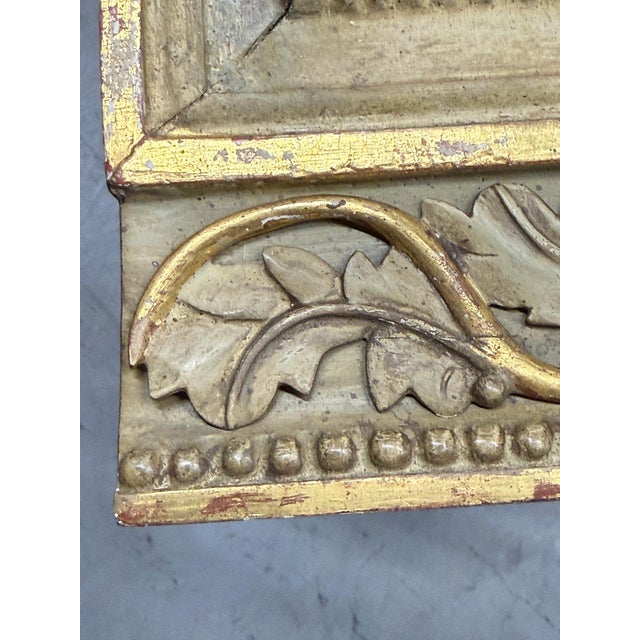 Wood 18th Century Gustavian Gilt Cameo Mirror with Added Later Sconce For Sale - Image 7 of 18