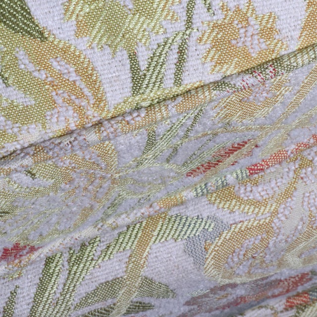 Mid-Century Modern 1960's Drexel Heritage Curved Poppy Yellow Garden Loveseat For Sale - Image 3 of 13