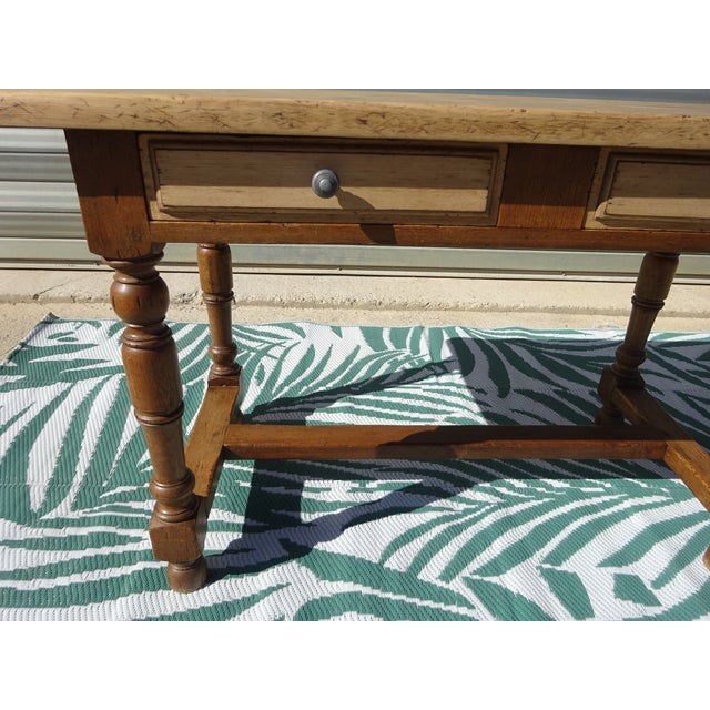 1930s Vintage Oak Desk, 1930s For Sale - Image 5 of 18
