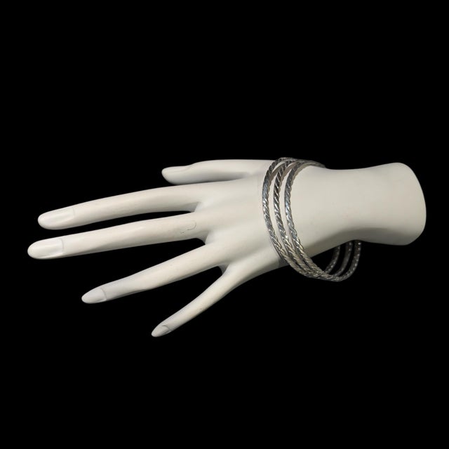 Silver Late 20th Century Tiffany & Co Single Bangle Bracelet Sterling Silver Estate For Sale - Image 8 of 15