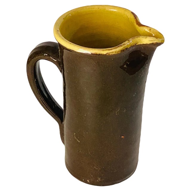 Pitcher in Ceramic from Vallauris in Brown Color, France, 1960s For Sale
