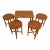 Mid 20th Century Teak Nesting Table Set Attributed to Poul Hundevad For Sale