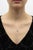 18k Gold 1/2 Carat Emerald Cut Diamond in Collet Setting With Black Rhodium Necklace For Sale - Image 12 of 12