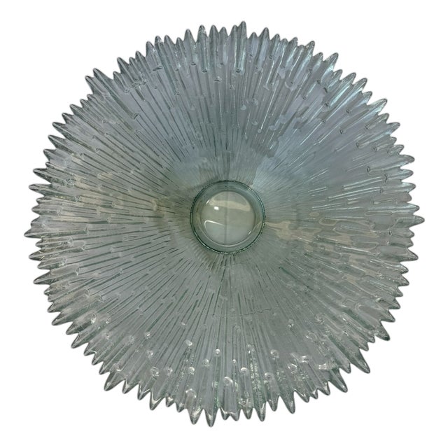 Scandinavian Iced Glass Centerpiece by Tapio Wirkkala, 1970s For Sale