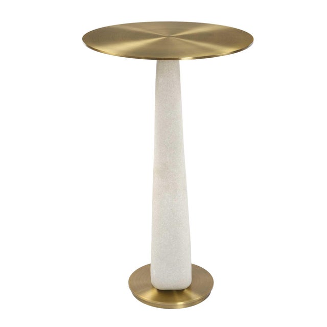 2020s Sonia Modern Brass Accent Table For Sale - Image 5 of 8