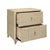 Contemporary Matthew Izzo Home Abigail Two Drawer Rattan Side Table For Sale - Image 3 of 8