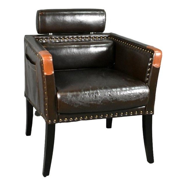 Mid-Century French Lounge Chair in Leatherette, 1960s For Sale - Image 15 of 15
