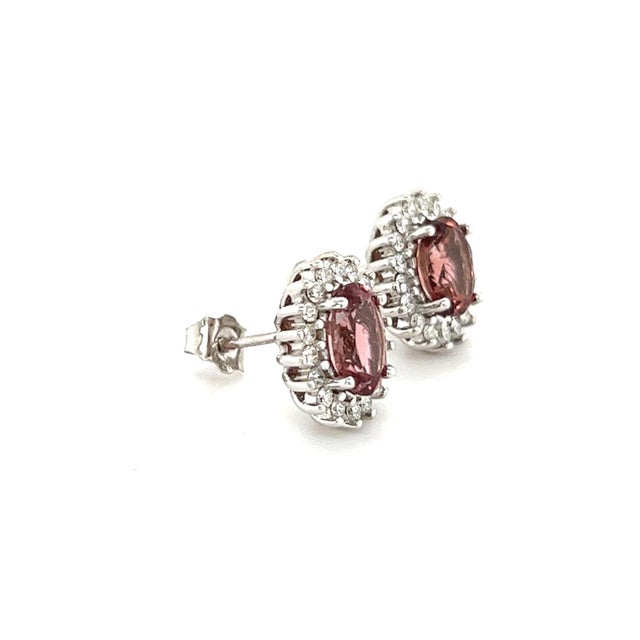Natural Tourmaline Diamond Earrings 14k Gold 1.94 TCW Certified $3,950 215100 Nothing says, “I Love you” more than...