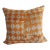 Orange & Yellow Woven Embroidery Square Decorative Pillow For Sale