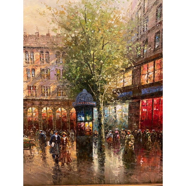 Mid 20th Century Large Oil Painting in the Manner of Édouard-Leon Cortes, Paris France For Sale - Image 13 of 13