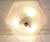 Vintage Italian Ceiling Lamp with Hexagonal Ice Glass Shade, 1970s For Sale - Image 3 of 7