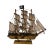 Mid 20th Century Vintage Wood Model Pirate Ship For Sale - Image 5 of 8