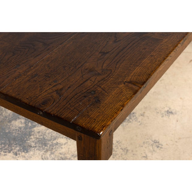 Mid-19th Century French Provincial Louis Philippe Style Oak Writing Table For Sale - Image 15 of 18