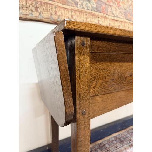 French Rustic Farmhouse Oak Console Table For Sale - Image 5 of 8