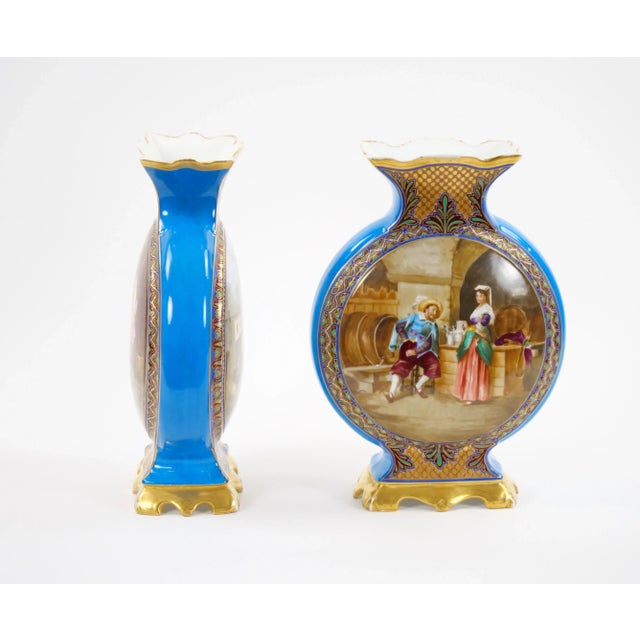 Elevate the ambiance of your living space with these remarkable 19th century French hand- painted porcelain pieces,...