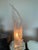Art Deco Acrylic Lucite Flame Lamp in the Style of Shlomi Haziza For Sale - Image 3 of 4