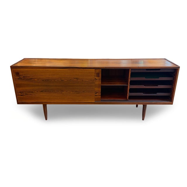 Brown Niels Moller Model 20 Rosewood Credenza for Jl Moller, 1950s For Sale - Image 8 of 15